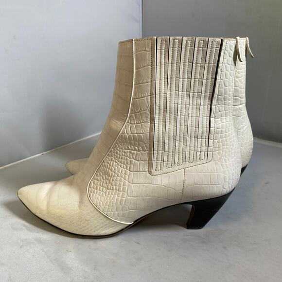 Labucq Leather Colorblock Pattern Western Boots Women 39 - Picture 1 of 5